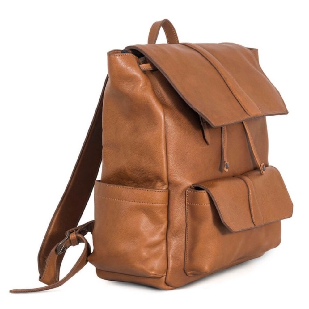 Brown Leather Backpack - image 1